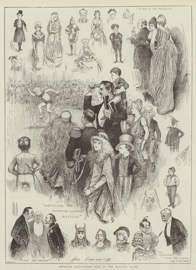 Ballata in maschera per bambini alla Mansion House da Henry Stephen Ludlow