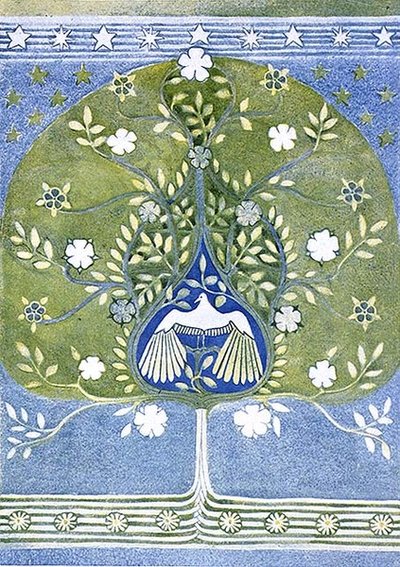 Progetto per una portiera applicata e ricamata Vol XIV da `The Studio` magazine, pub. 1898 da Henry Taylor Wyse