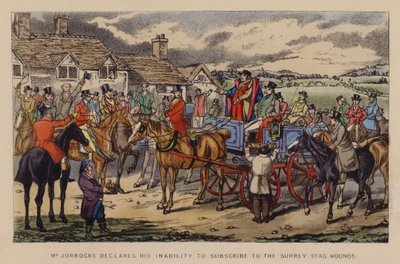Illustrazione per Jorrocks’ Jaunts and Jollities da Henry Thomas (after) Alken