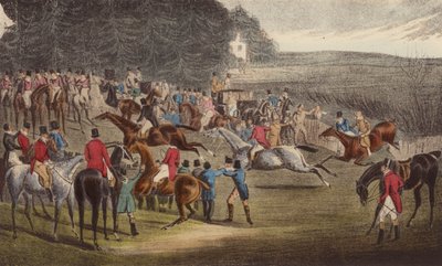 Il traguardo, Grand Leicester Steeple-Chase da Henry Thomas (after) Alken