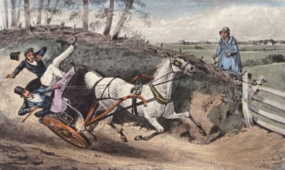 "Cosa! Mai ribaltato in una carrozza?" da Henry Thomas (after) Alken