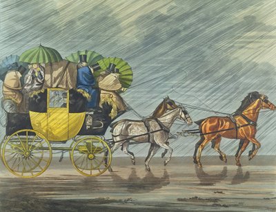 Una Carrozza da Bagno, acquaforte di George Hunt, pubblicata nel 1820 da Henry Thomas Alken