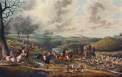 Inseguimento del capriolo: Corsa completa, c1800, 1922 da Henry Thomas Alken