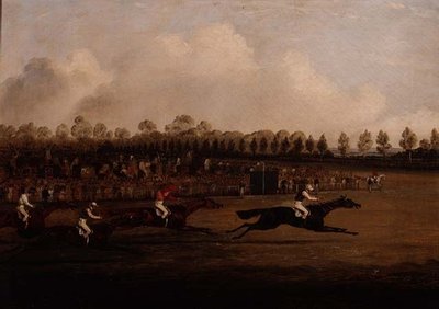 Arrivo del Doncaster St. Leger da Henry Thomas Alken