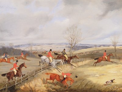 Scena di caccia, disegno della copertura da Henry Thomas Alken