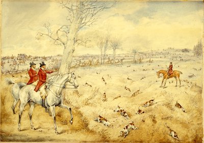 Scene di caccia: oltre la siepe da Henry Thomas Alken