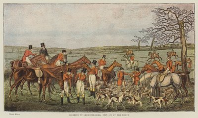 Caccia nel Leicestershire, 1827, alla morte da Henry Thomas Alken