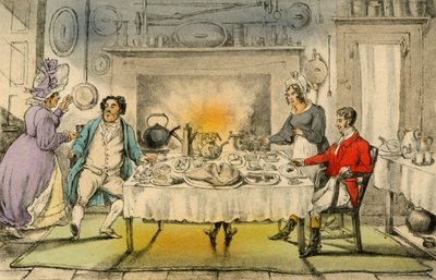 La colazione di caccia di Mr. Jorrocks: una terribile sorpresa, 1838 da Henry Thomas Alken