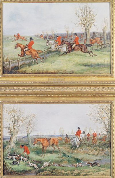 Coppia di Scene di Caccia, XIX secolo da Henry Thomas Alken