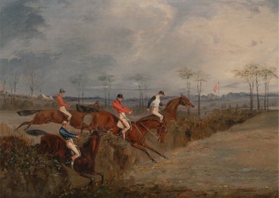 Scene da una corsa a ostacoli: un altro siepe da Henry Thomas Alken
