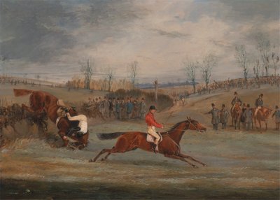 Scene da una corsa a ostacoli: vicino al traguardo da Henry Thomas Alken