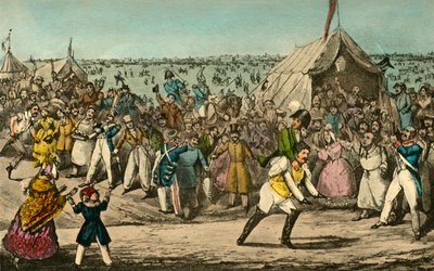 Sport in Francia - Mr. Jorrocks batte il Barone per velocità, 1838 da Henry Thomas Alken