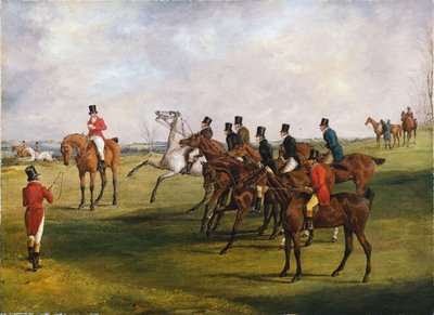 Il Grand Leicestershire Steeplechase, 12 marzo 1829: la partenza da Henry Thomas Alken