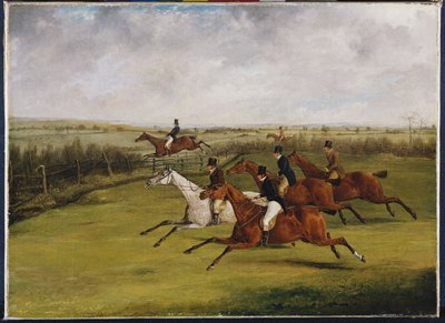 La Grand Leicestershire Steeplechase, 12 marzo 1829: Il campo diventa selezionato da Henry Thomas Alken