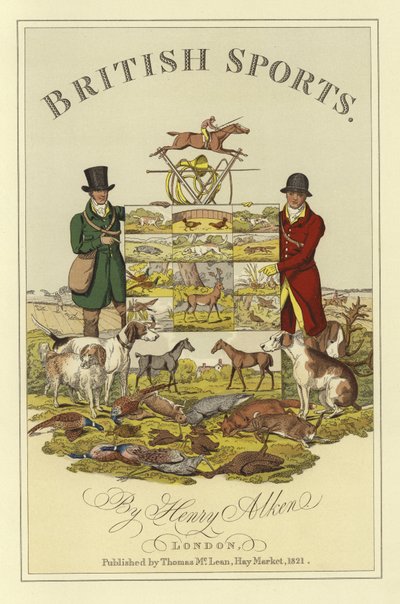 Pagina del titolo di British Sports di Henry Alken da Henry Thomas Alken