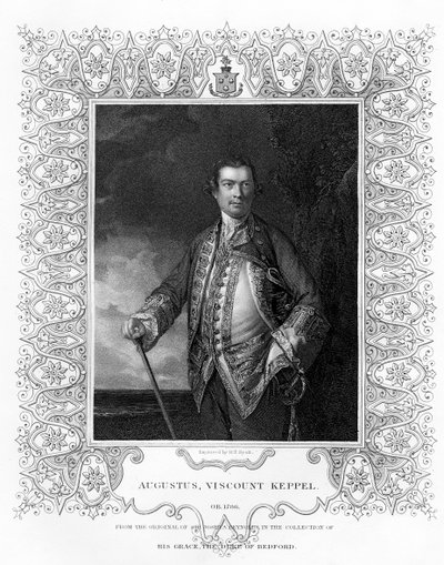 Augustus Keppel, Visconte Keppel, XIX sec. da Henry Thomas Ryall
