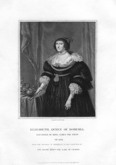 Elisabetta, Elettore Palatino e Regina di Boemia, 1834 da Henry Thomas Ryall