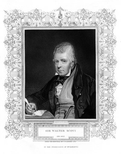 Sir Walter Scott, 1° Barone, prolifico romanziere e poeta storico scozzese, XIX secolo da Henry Thomas Ryall