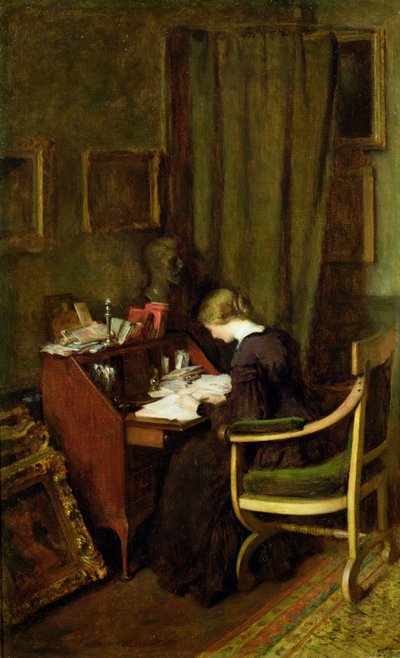 Alla sua scrivania da Henry Thomas Schafer