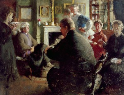 Steer a casa, 109 Cheyne Walk (alla vigilia di Natale) c.1929-30 da Henry Tonks