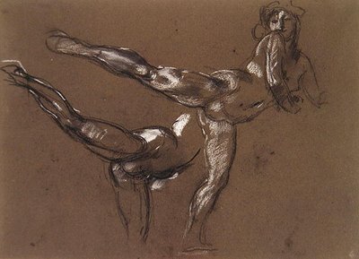 Due studi di nudo femminile da Henry Tonks