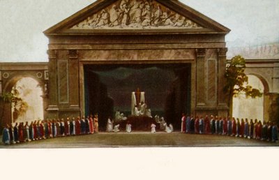 Venerazione della croce, con coro, 1922 da Henry Traut