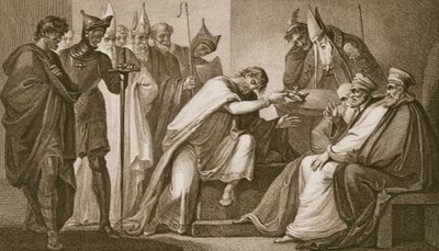 Edoardo II che rinuncia alla corona, inciso da Schiavonelli, illustrazione da 