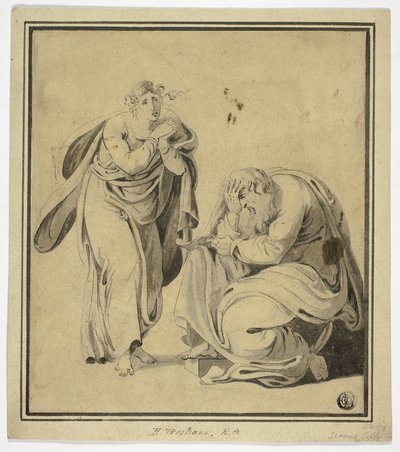 Uomo e donna in atteggiamenti di disagio da Henry Tresham