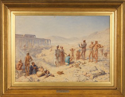 Scavi in Egitto: Professor Petrie a Tebe da Henry Wallis