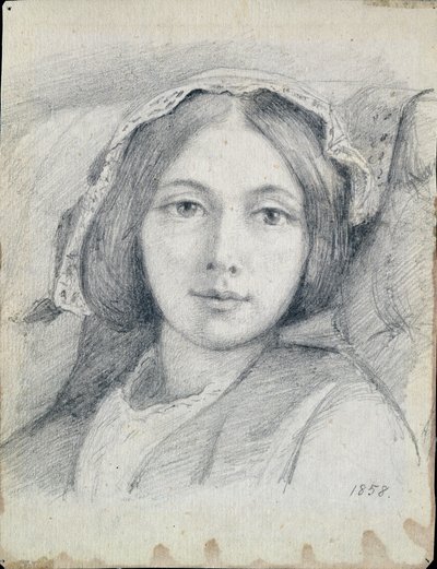 Mary Ellen Meredith, 1858 da Henry Wallis