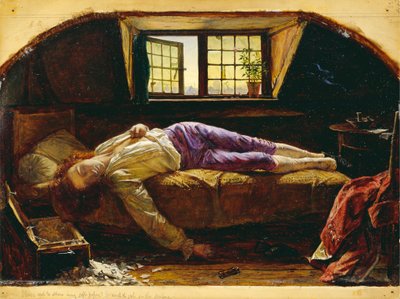 La morte di Chatterton da Henry Wallis