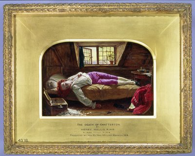 La Morte di Chatterton, c.1856 da Henry Wallis