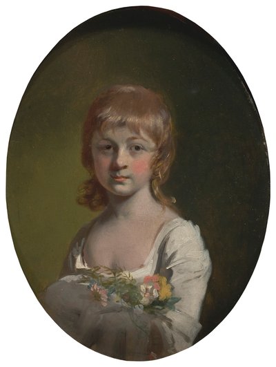 Ragazza con un Mazzo di Fiori da Henry Walton
