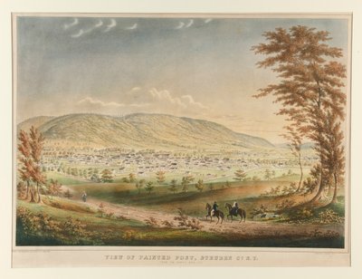 Veduta di Painted Post, Steuben Co. NY dal lato nord da Henry Walton