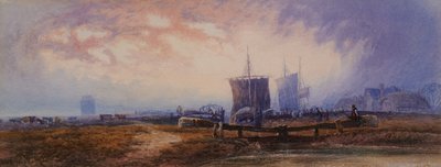 Scena del canale con chiuse da Henry Ward
