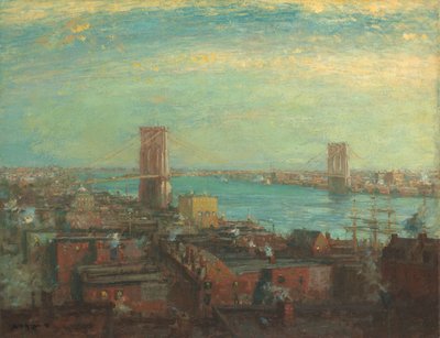 Ponte di Brooklyn da Henry Ward Ranger
