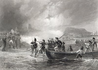 Tentativo della flotta francese di sbarcare a Bantry Bay, Cork nel 1796 da Henry Warren