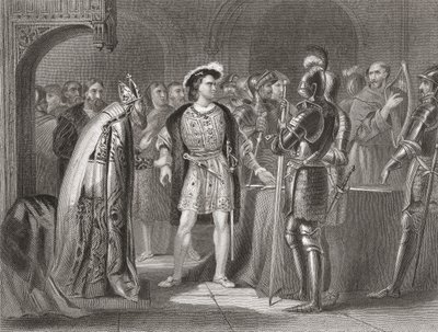 Lord Thomas Fitzgerald rinuncia alla sua fedeltà a Enrico VIII nel 1534, da 