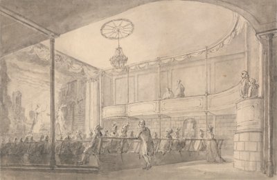 Interno del Teatro della Casa di Brandeburgo, Hammersmith da Henry Wigstead