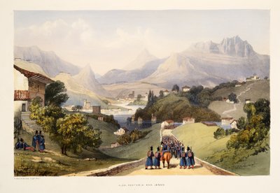 Alza, Renteria e Lezo, da Schizzi di paesaggi nelle province basche della Spagna, con una selezione di musica nazionale, pub. 1838 da Henry Wilkinson