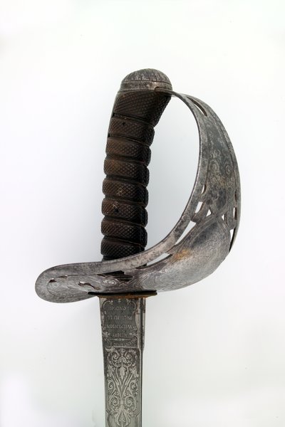 Spada da ufficiale di artiglieria appartenente al Capitano Tyrwhitt Pulman, Artiglieria del Bengala, 1859 da Henry Wilkinson