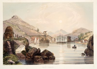 Porto di Passages, da Schizzi di paesaggi nelle province basche della Spagna, con una selezione di musica nazionale, pub. 1838 da Henry Wilkinson