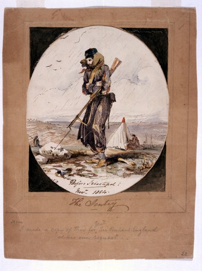 La sentinella, prima di Sebastopoli, 1854 da Henry Wilkinson
