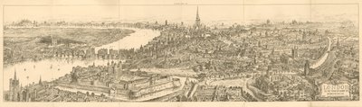 Una vista di Londra ai tempi di Re Enrico VIII da Henry William Brewer