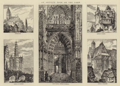 Il tour di un artista sulla Lahn da Henry William Brewer