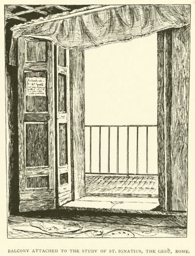 Balcone annesso allo studio di Sant