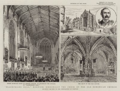 Blackfriars Hall, Norwich, originariamente il coro della vecchia chiesa domenicana da Henry William Brewer