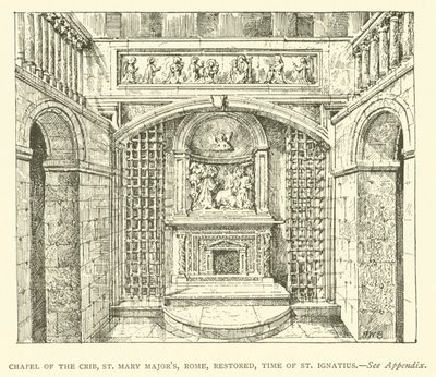 Cappella della Culla, Santa Maria Maggiore, Roma, restaurata, tempo di Sant