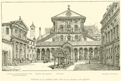 Esterno di San Pietro, Roma, tempo di Sant