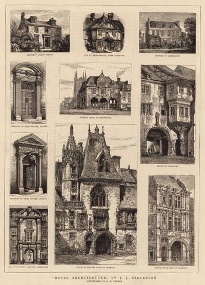 Architettura della casa da Henry William Brewer